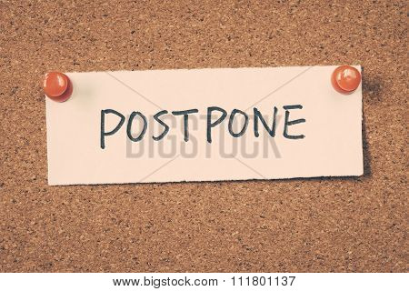 Postpone
