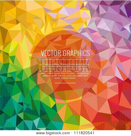 Abstract polygonal background.Triangles background