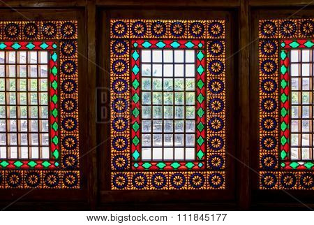 Citadel inside windows stained glass