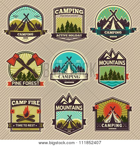 Camp vector label