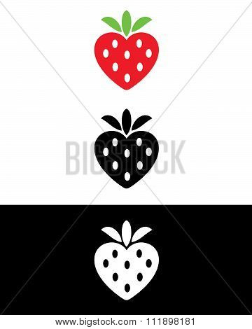 Vector Strawberry Set