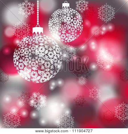 background Christmas balls