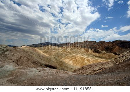 Desert hills that look like moon land