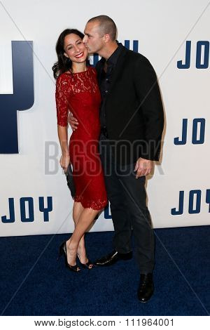 NEW YORK-DEC 13: Nigel Barker (R) and wife Cristen Barker attend the 