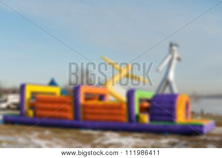 Mardi Gras Celebration Theme Blur Background