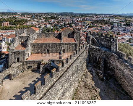 Castle Of Leiria In Portugal