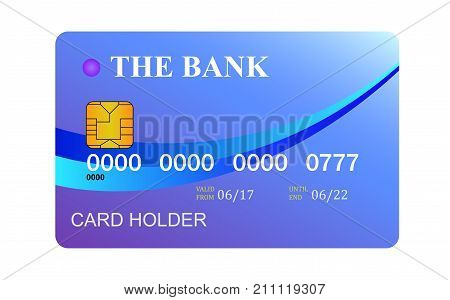 Credit Card isolated on a white background