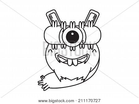 Vector, Illustration or Design Character of Monster One Eye