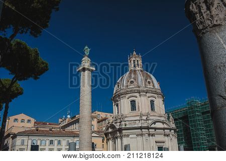 autumn Rome Colosseum Italy travel old tourism