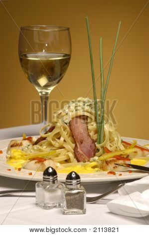 Fettucini kammuslinger Tasso