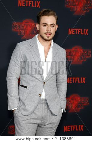 Dacre Montgomery at the Netflix's season 2 premiere of 'Stranger Things' held at the Regency Village Theatre in Westwood, USA on October 26, 2017.