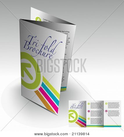 Trippelvikt broschyr Design