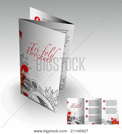 Trippelvikt broschyr Design