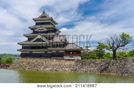 Matsumoto Castle Matsumoto Japan. Matsumoto Castle is one of the most complete and beautiful among Japan's original castles. It is a 