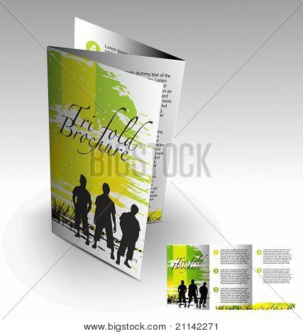 Trippelvikt broschyr Design