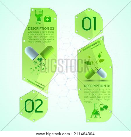 Pills vertical banners set with pharmacy symbols realistic isolated vector illustration