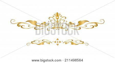 Line Thai Golden , The Arts of Thailand, line pattern background. Vector illustration