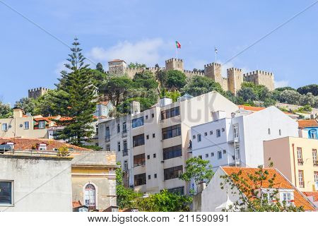Sao Jorge Castle And Cityview Of Lisboa