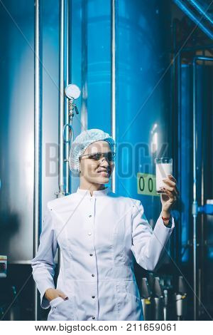 milk factory production industrial worker machinery technology