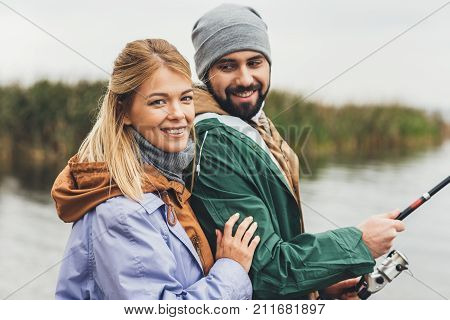 Couple Fishing Together