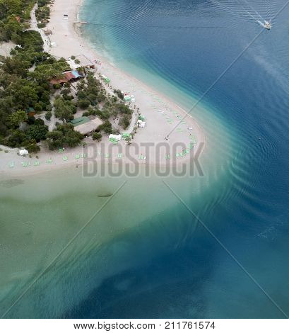 Aerial View of Dead Sea in Fethiye