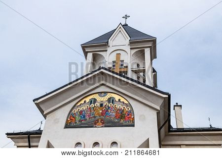 Orthodox Church of the Holy Emperors Constantine and Helena on Alexandru Odobescu Street in the Brasov city in Romania
