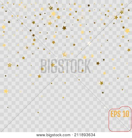Star Falling Print And Modern Creative Pattern. Silver Starry Ba