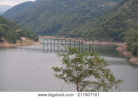 Prvonek large lake between mountains in Serbia