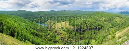 View On Ukchol Lake. Altai Republic. Russia