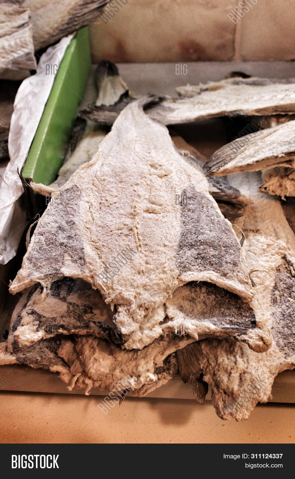 Pieces Salted Cod Sale Image & Photo (Free Trial) Bigstock