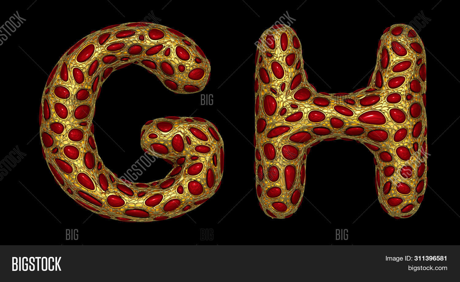 Letter Set G H Made Image Photo Free Trial Bigstock