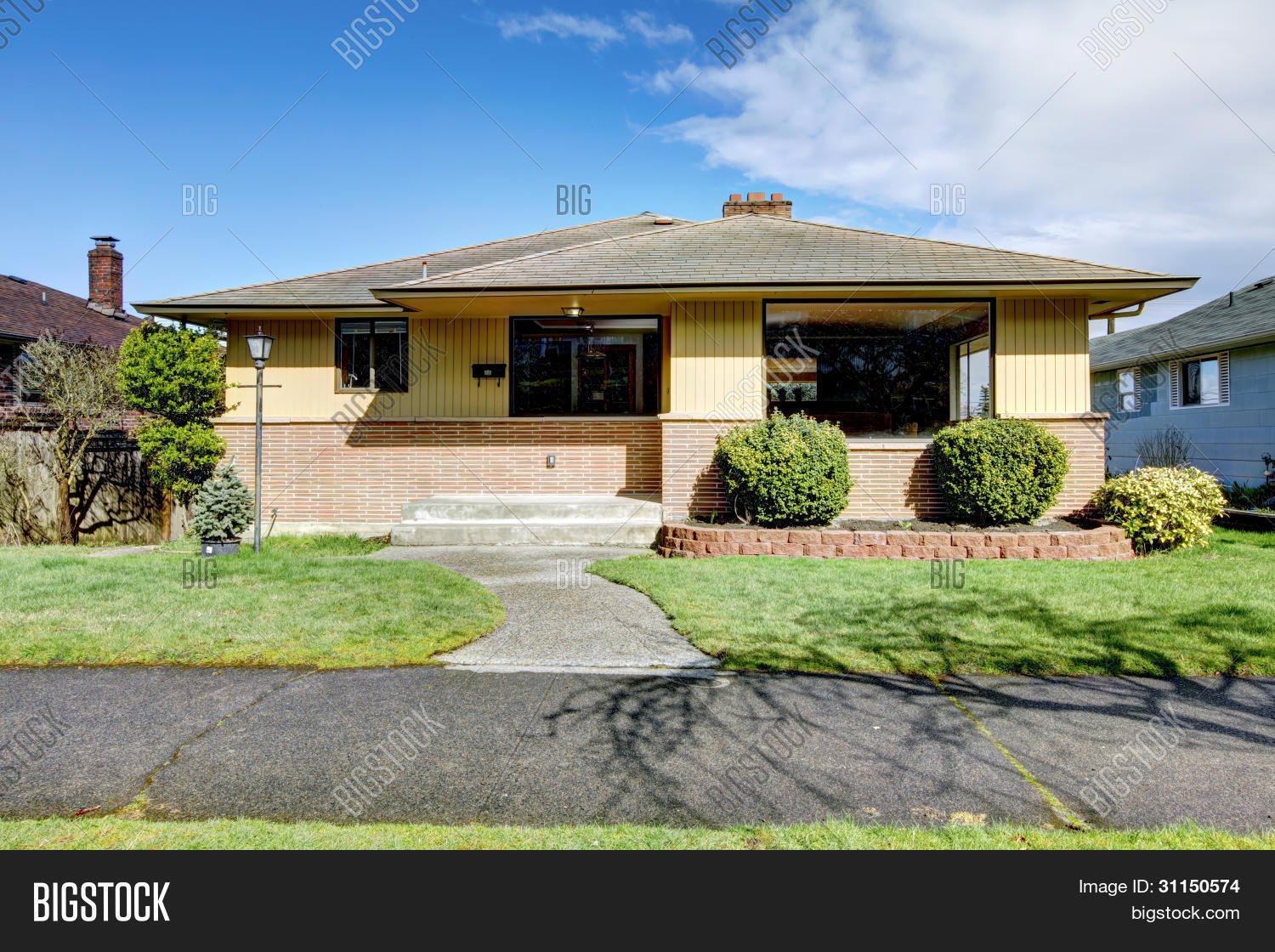 Brick Yellow American Image & Photo (Free Trial) | Bigstock