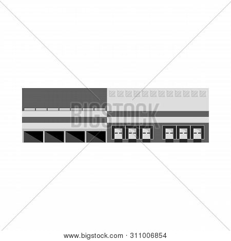 Vector Design Of Warehouse And Distribution Sign. Set Of Warehouse And Business Vector Icon For Stoc