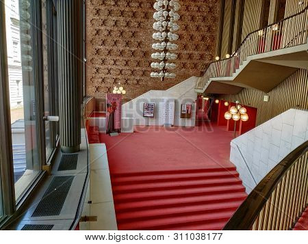 Inside The Modern Teatro Regio Di Torino The Red Color Dominates Everything.