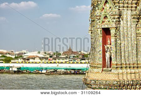 Blick vom Wat Arun