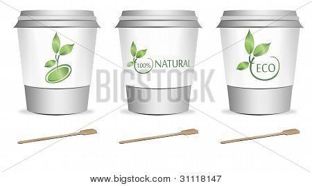 3 Tazas plásticos