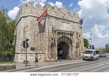 Nis, Serbia - June 15, 2019:  Outside View Of Fortress And Stambol (istanbul) Gate In City Of Nis, S