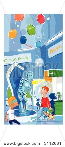 Exposição de robô