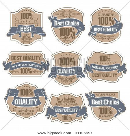 최고의 품질 레이블