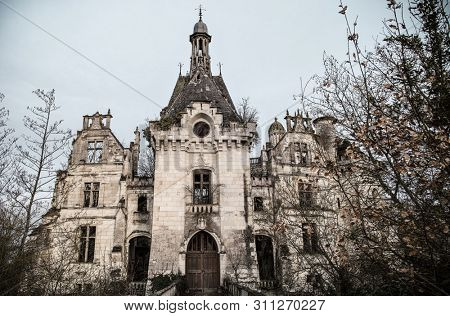 Ruin of a french castle, La Mothe Chandeniers