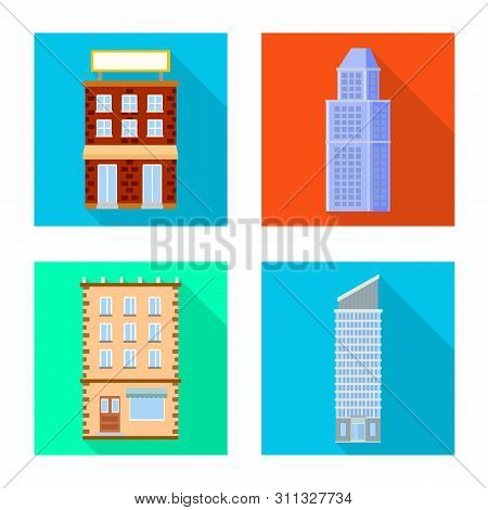 Vector Illustration Of Municipal And Center Logo. Set Of Municipal And Estate Stock Vector Illustrat