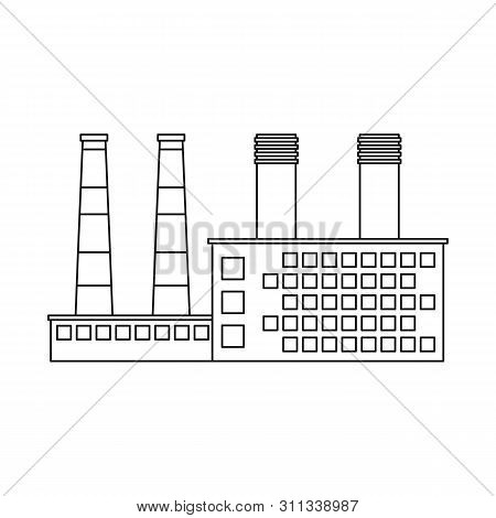 Vector Design Of Manufactory And Urban Icon. Set Of Manufactory And New Vector Icon For Stock.
