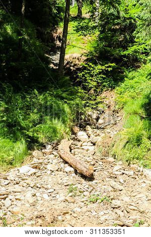 Landscape Photo Of Iezer Mountains In Romania.