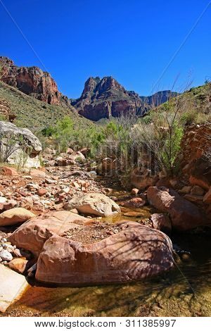 Hance Creek In Grand Canyon National Park, Arizona.