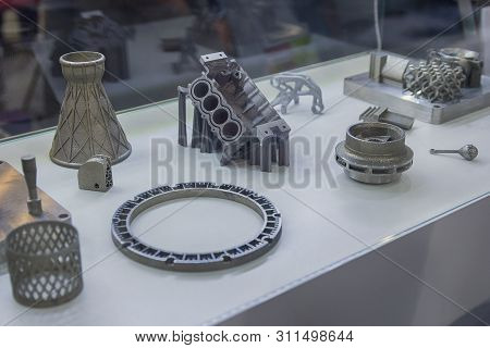 Metal Objects Printed On A 3d Printer. Industry