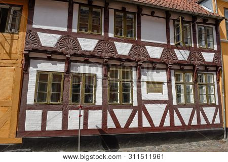 The House Of Writer H.c. Andersen At Odense On Denmark