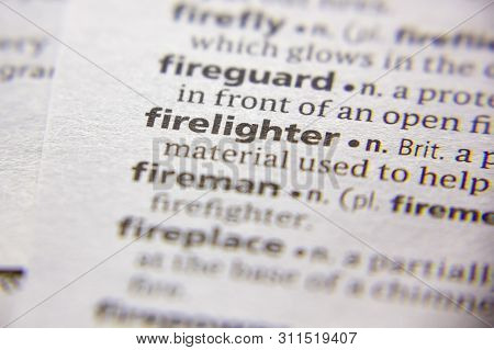 Word Or Phrase Firelighter In A Dictionary