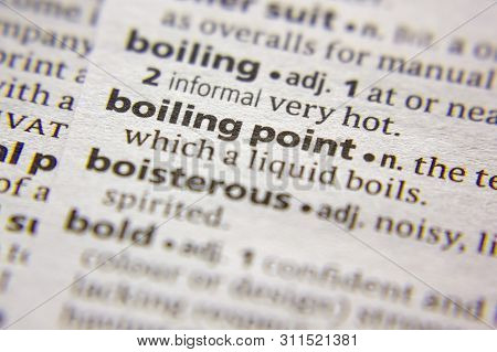 Word Or Phrase Boiling Point In A Dictionary