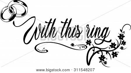 With This Ring Wedding Clip Art With Wedding Rings