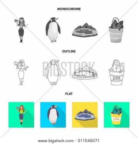 Vector Design Of Nature And Fun Icon. Collection Of Nature And Entertainment Vector Icon For Stock.